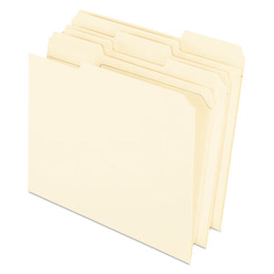 ESPFXR75213 - Reinforced Top Tab File Folders, 11 Point Kraft, 1-3 Cut, Letter, 100-box