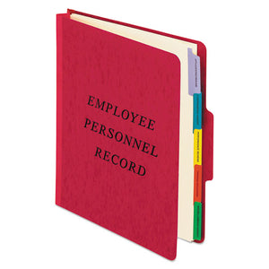 ESPFXSER1ER - Personnel Folders, 1-3 Cut Top Tab, Letter, Red