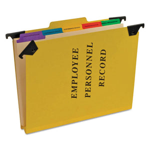 ESPFXSER2YEL - Personnel Folders, 1-3 Cut Hanging Top Tab, Letter, Yellow