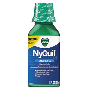 ESPGC01426EA - Nyquil Cold & Flu Nighttime Liquid, 12 Oz Bottle