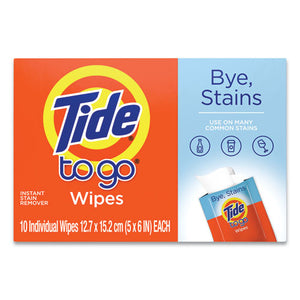 To Go Instant Stain Remover Wipes, 6 X 5, Scented, 10-box