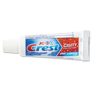 Kids' Sparkle Toothpaste, Blue, Bubblegum Flavor, 0.85 Oz, 72-ct