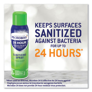 24-hour Disinfectant Sanitizing Spray, Fresh Scent, 12.5 Oz Aerosol Spray