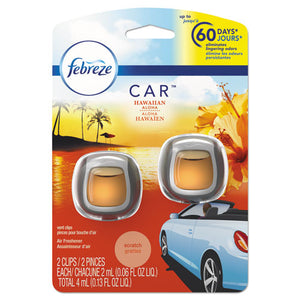 Car Air Freshener, Sea Spray, 2 Ml Clip, 2-pack, 8 Packs-carton