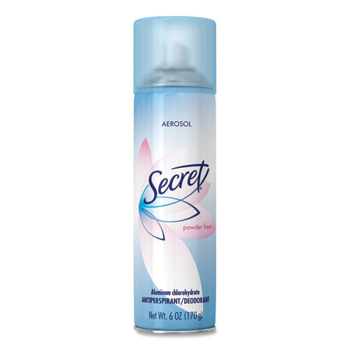 Aerosol Spray Antiperspirant And Deodorant, Powder Fresh, 6 Oz Aerosol Spray Can, 12-carton