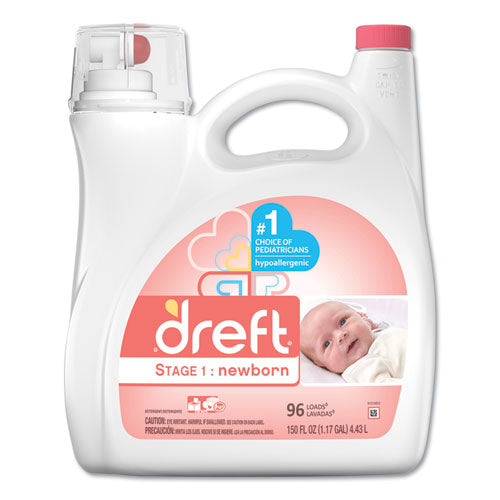 Ultra Laundry Detergent, Liquid, Dreft Original Scent, 138 Oz Bottle, 4-carton