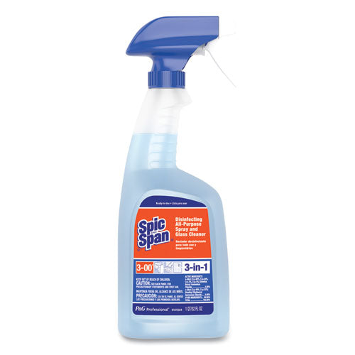 Disinfecting All-purpose Spray And Glass Cleaner, Fresh Scent, 32 Oz Spray Bottle