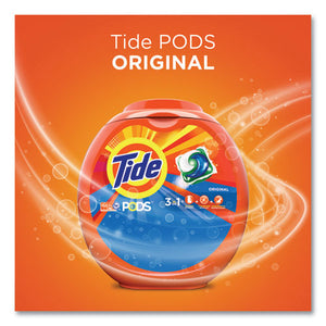 Detergent Pods, Tide Original Scent, 96-tub, 4 Tubs-carton