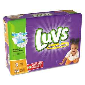 ESPGC85924 - Diapers, Size 3: 16 To 28 Lbs, 34-pack, 4 Pack-carton