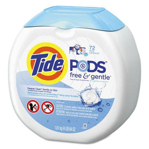 ESPGC89892CT - Free & Gentle Laundry Detergent, Pods, 72-pack, 4-carton