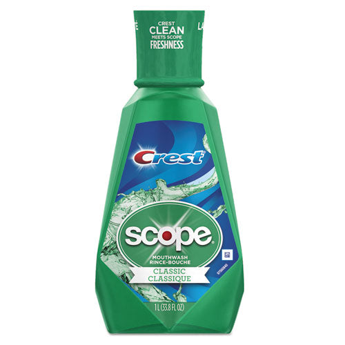 ESPGC95662 - Crest + Scope Mouth Rinse, Classic Mint, 1 L Bottle, 6-carton