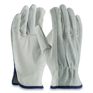 Top-grain Leather Drivers Gloves With Shoulder-split Cowhide Leather Back, X-large, Gray