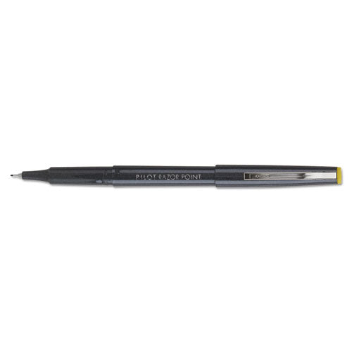 ESPIL11001 - Razor Point Fine Line Marker Pen, Ultra-Fine, Black Ink, .3mm, Dozen