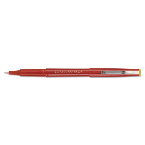 ESPIL11007 - Razor Point Fine Line Marker Pen, Ultra-Fine, Red Ink, .3mm, Dozen
