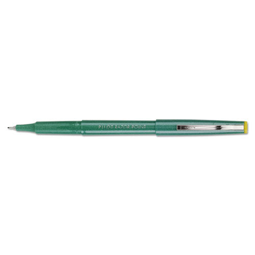ESPIL11010 - Razor Point Fine Line Marker Pen, Ultra-Fine, Green Ink, .3mm, Dozen