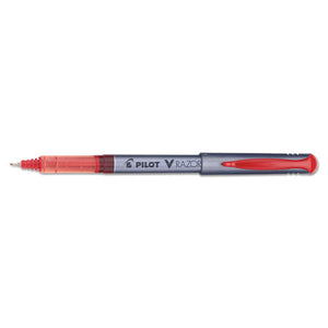 ESPIL11022 - V Razor Point Liquid Ink Marker Pen, Red Ink, .5mm, Dozen
