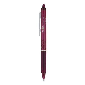 Frixion Clicker Erasable Retractable Gel Pen, Fine 0.7 Mm, Burgundy Ink, Burgundy Barrel, Dozen