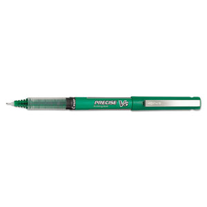 ESPIL25104 - Precise V5 Roller Ball Stick Pen, Precision Point, Green Ink, .5mm, Dozen