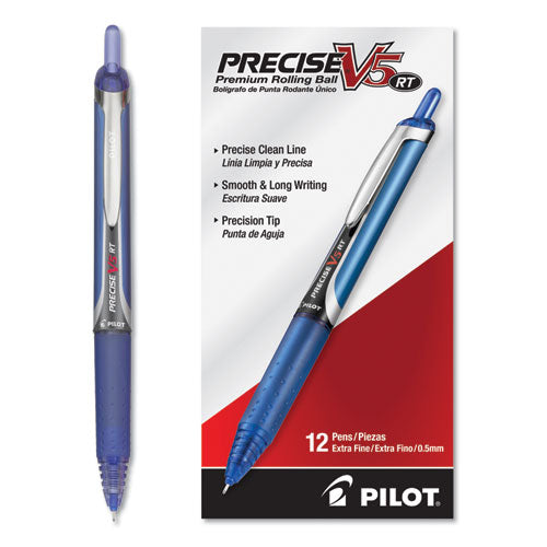 ESPIL26063 - Precise V5rt Retractable Roller Ball Pen, Blue Ink, .5mm