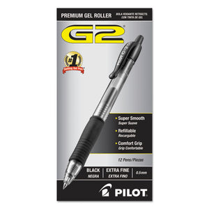 ESPIL31002 - G2 Premium Retractable Gel Ink Pen, Refillable, Black Ink, .5mm, Dozen