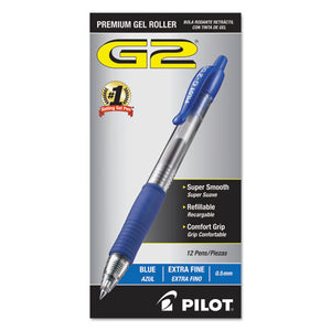 ESPIL31003 - G2 Premium Retractable Gel Ink Pen, Refillable, Blue Ink, .5mm, Dozen