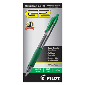 ESPIL31025 - G2 Premium Retractable Gel Ink Pen, Refillable, Green Ink, .7mm, Dozen
