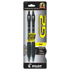 ESPIL31031 - G2 Premium Retractable Gel Ink Pen, Refillable, Black Ink, .7mm, 2-pack