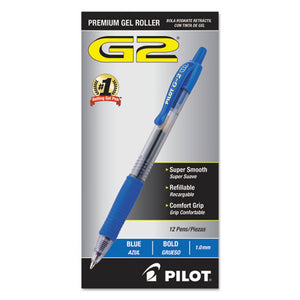 ESPIL31257 - G2 Premium Retractable Gel Ink Pen, Refillable, Blue Ink, 1mm, Dozen