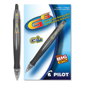 ESPIL31401 - G6 Retractable Gel Ink Pen, Refillable, Black Ink, .7mm