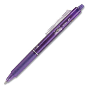 Frixion Clicker Erasable Gel Pen, Retractable, Fine 0.7 Mm, Purple Ink, Purple Barrel, Dozen
