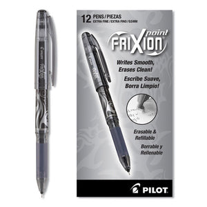 ESPIL31573 - Frixion Point Erasable Gel Ink Stick Pen, Black Ink, .5mm, Dozen