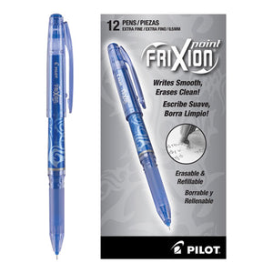 ESPIL31574 - Frixion Point Erasable Gel Ink Stick Pen, Blue Ink, .5mm, Dozen
