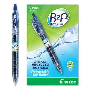 ESPIL31601 - B2p Bottle-2-Pen Recycled Retractable Gel Ink Pen, Blue Ink, .7mm