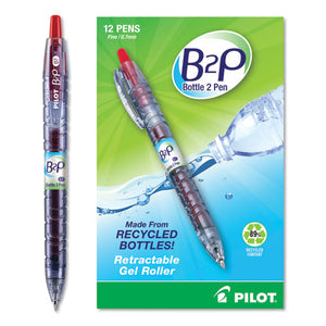 ESPIL31602 - B2p Bottle-2-Pen Recycled Retractable Gel Ink Pen, Red Ink, .7mm