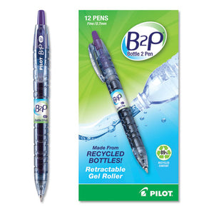 ESPIL31622 - B2p Bottle-2-Pen Recycled Retractable Gel Ink Pen, Purple Ink, .7mm