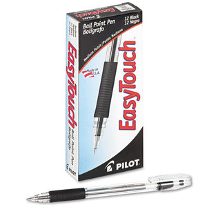 ESPIL32010 - EASYTOUCH BALLPOINT STICK PEN, BLACK INK, 1MM, DOZEN