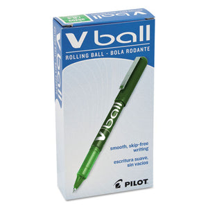Vball Liquid Ink Stick Roller Ball Pen, 0.5mm, Green Ink-barrel, Dozen