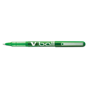 Vball Liquid Ink Stick Roller Ball Pen, 0.5mm, Green Ink-barrel, Dozen