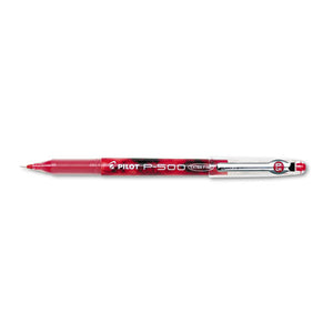 ESPIL38602 - P-500 Precise Gel Ink Roller Ball Stick Pen, Red Ink, .5mm, Dozen