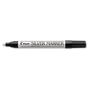 ESPIL41800 - Creative Art & Crafts Marker, 4.5mm Brush Tip, Permanent, Silver