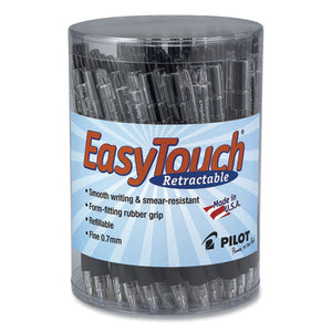 Easytouch Ballpoint Pen, Retractable, Fine 0.7 Mm, Black Ink, Clear Barrel, 36-pack