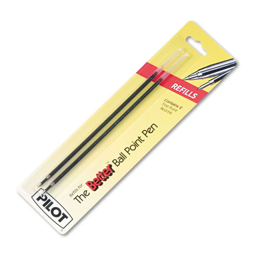 ESPIL77217 - Refill, Non-Retract Better-bettergrip-easytouch Ballpoint, Fine, Red, 2-pack