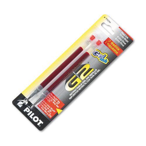 ESPIL77234 - Refill For G2 Gel, Dr. Grip Gel-ltd, Execugel G6, Q7, Extra Fine, Red, 2-pack