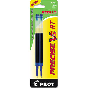ESPIL77274 - Refill For Precise V5 Rt Rolling Ball, Extra Fine, Blue Ink, 2-pack