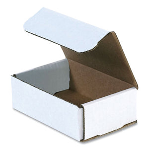 Rigid Corrugated Mailer, Square Flap, Tuck-tab Hinged Lid Closure, 6 X 4 X 2, Oyster White, 50-pack