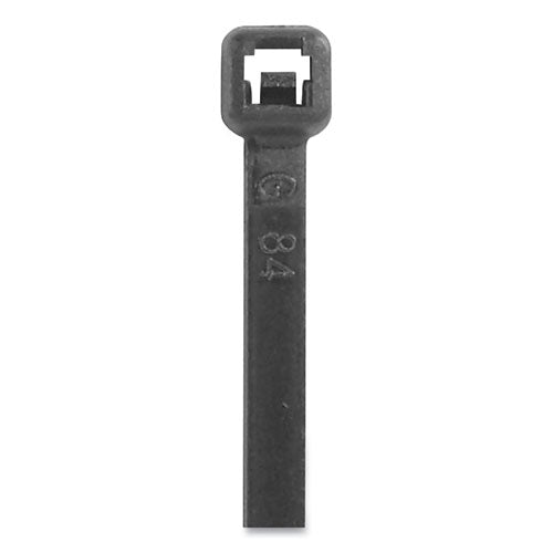 Box Partners Cable Ties, 0.14 X 11.4, Black Uv, 1,000-pack