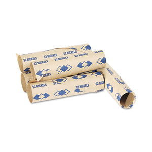 ESPMC65070 - Preformed Tubular Coin Wrappers, Nickels, $2, 1000 Wrappers-carton