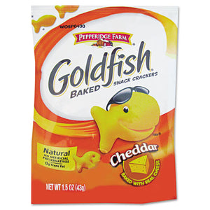 ESPPF13539 - Goldfish Crackers, Cheddar, Single-Serve Snack, 1.5oz Bag, 72-carton