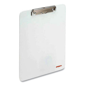 Plastic Clipboard, Holds 8.5 X 11 Sheets, White
