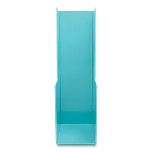 Plastic Magazine Box, 3.75 X 9.75 X 12.25, Aqua